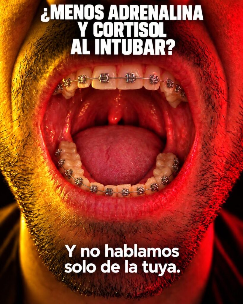 ⬇️ ¿Menos adrenalina y cortisol al intubar? Y no hablamos solo de la nuestra 😛